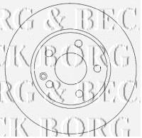 BORG & BECK bbd4484 -  Тормозной диск